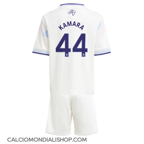 Maglie da calcio Aston Villa Boubacar Kamara #44 Terza Maglia Bambino 2025-26 Manica Corta (+ Pantaloni corti)